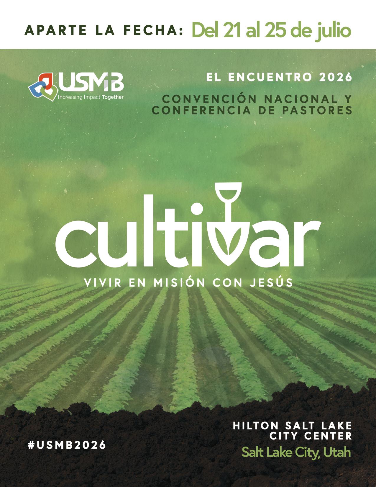 Gathering 2026 Quarter Page Save the Date Spanish