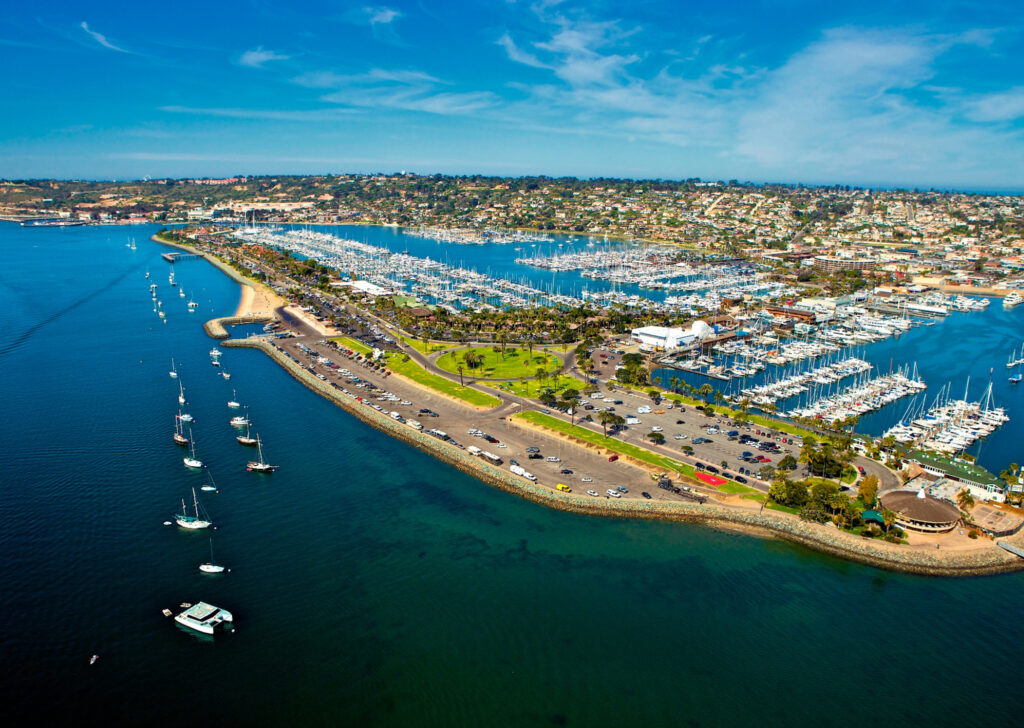 Aerial view of San Diego